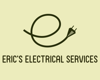 Letter E electric logo